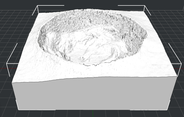 Mars 3D Models: Pangboche, Karzok Craters and Olympus Mons Caldera (STL ...
